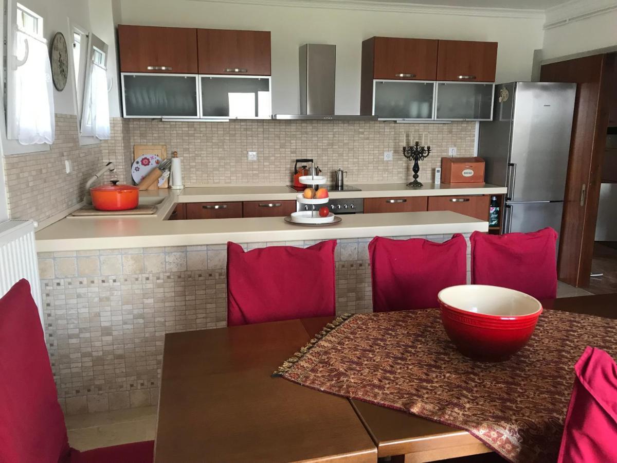 Schoenes Familienappartement In Pelekas, Corfu Mit Meerblick Экстерьер фото