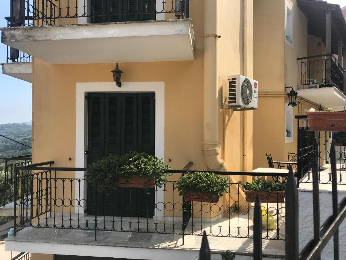 Schoenes Familienappartement In Pelekas, Corfu Mit Meerblick Экстерьер фото