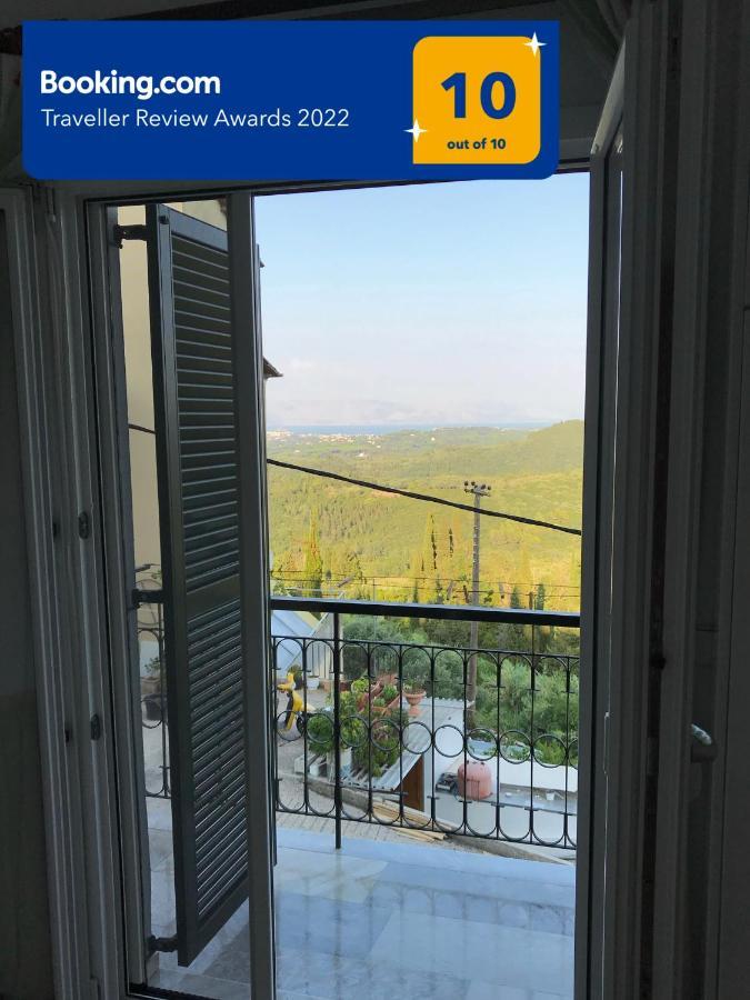 Schoenes Familienappartement In Pelekas, Corfu Mit Meerblick Экстерьер фото