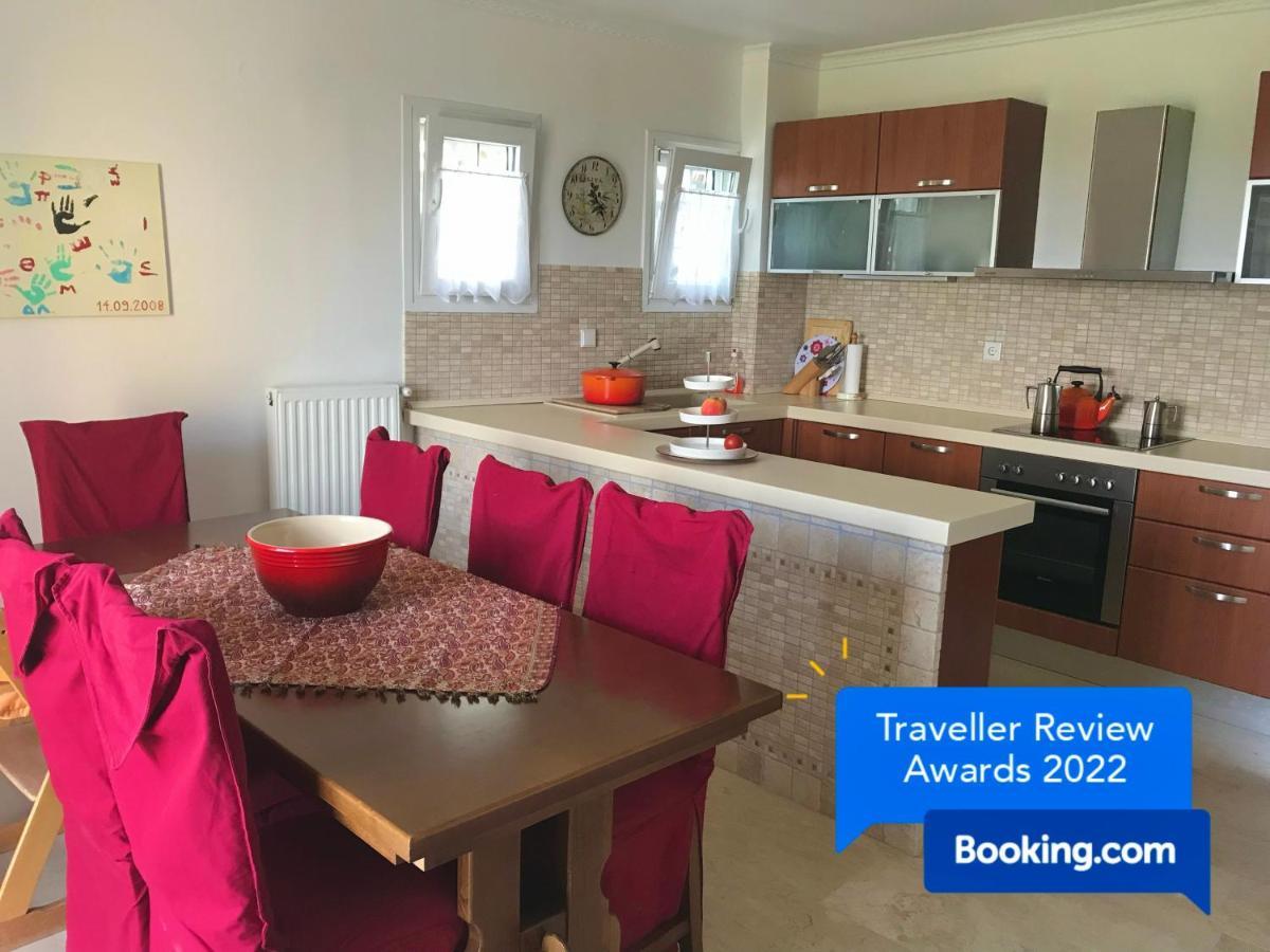 Schoenes Familienappartement In Pelekas, Corfu Mit Meerblick Экстерьер фото