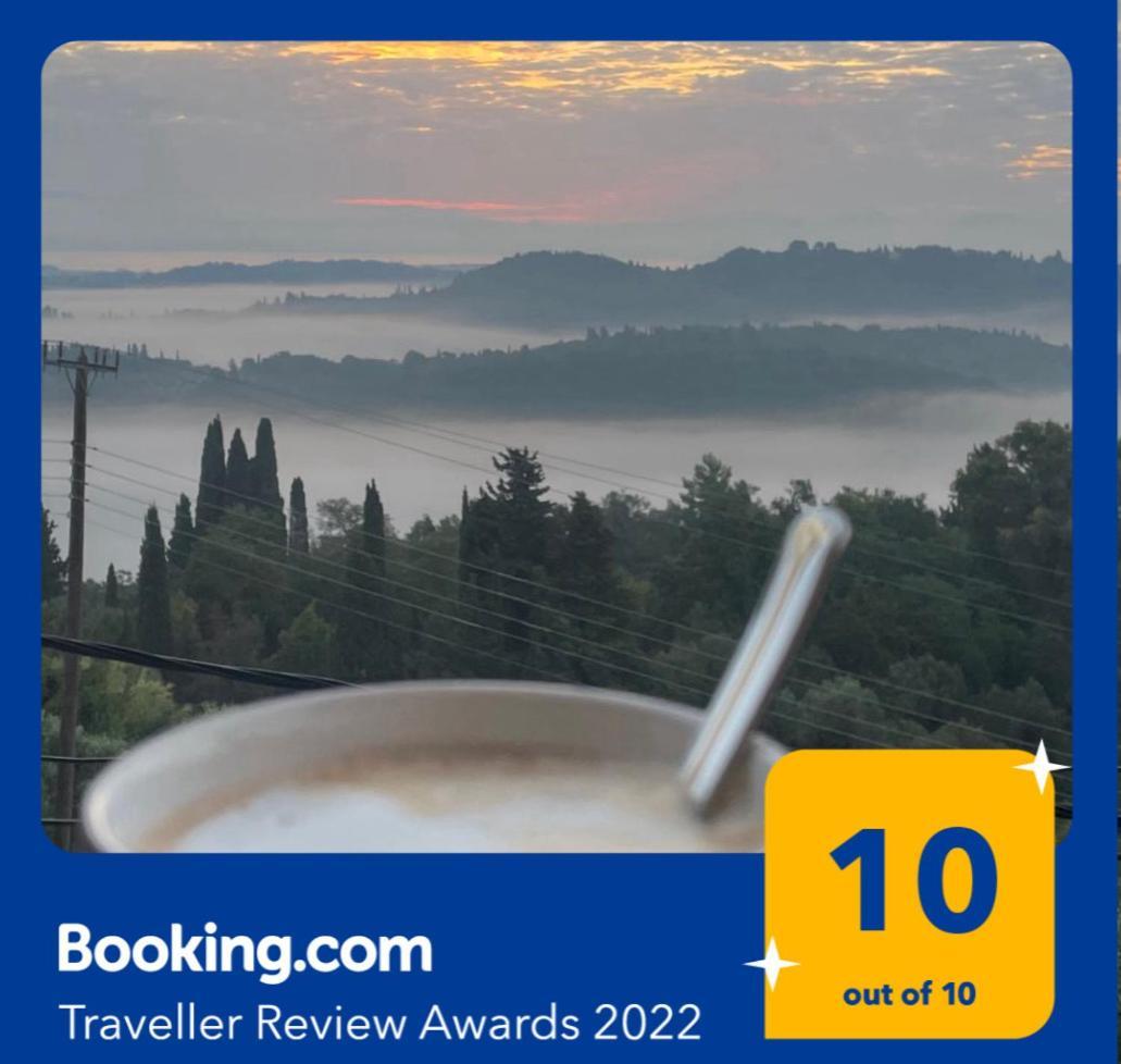 Schoenes Familienappartement In Pelekas, Corfu Mit Meerblick Экстерьер фото